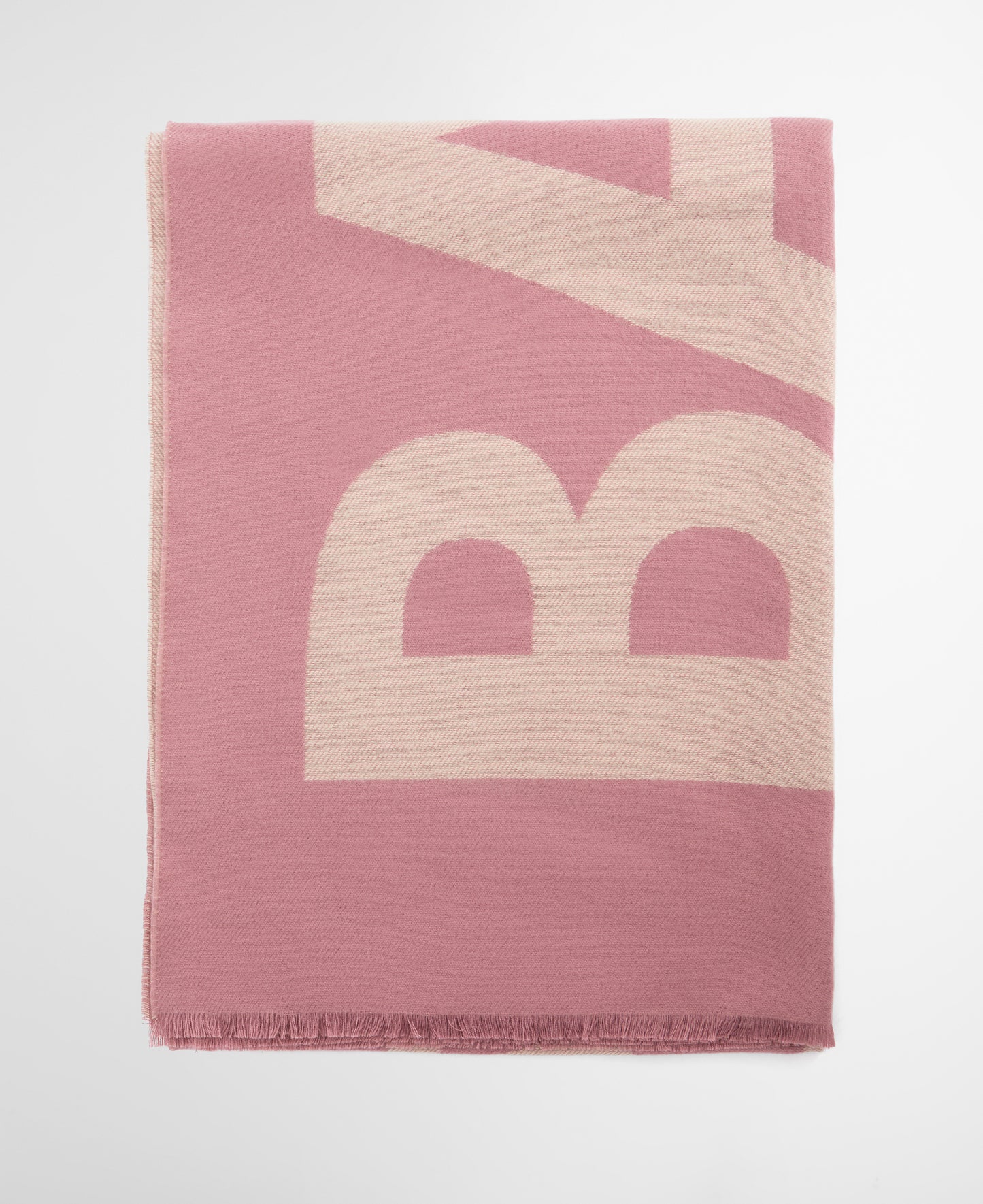 Milla Logo Scarf - Raspberry/Jasmine