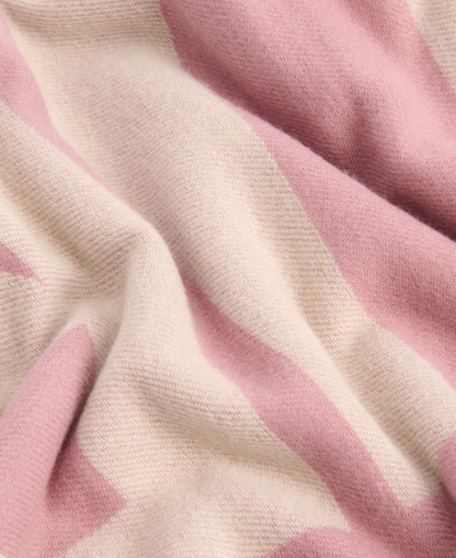 Milla Logo Scarf - Raspberry/Jasmine