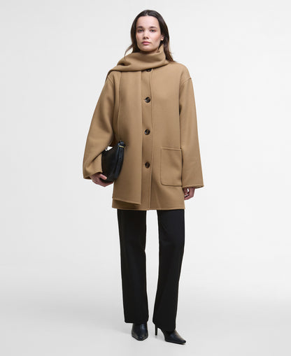 Clementine Wool Scarf Coat