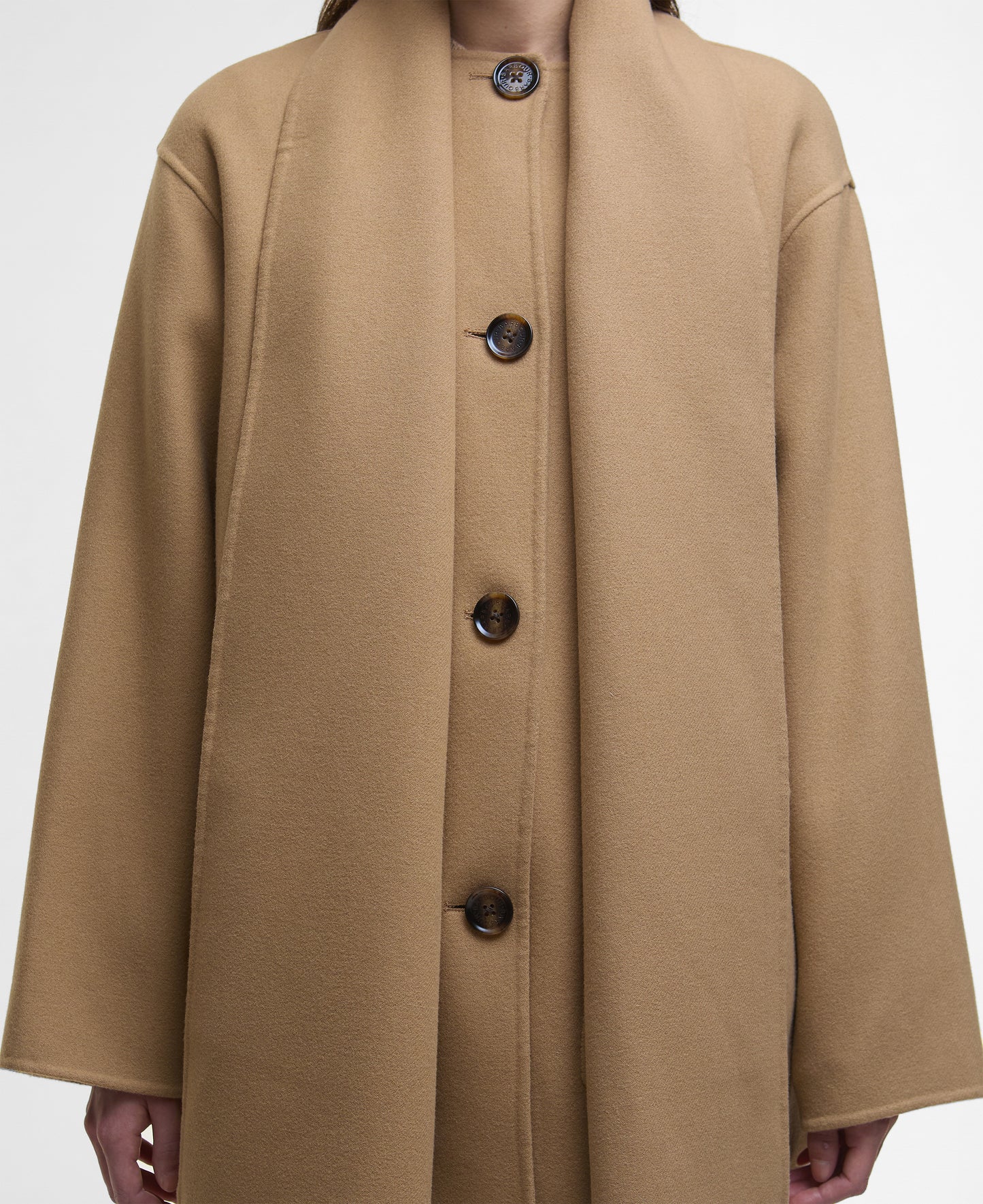 Clementine Wool Scarf Coat