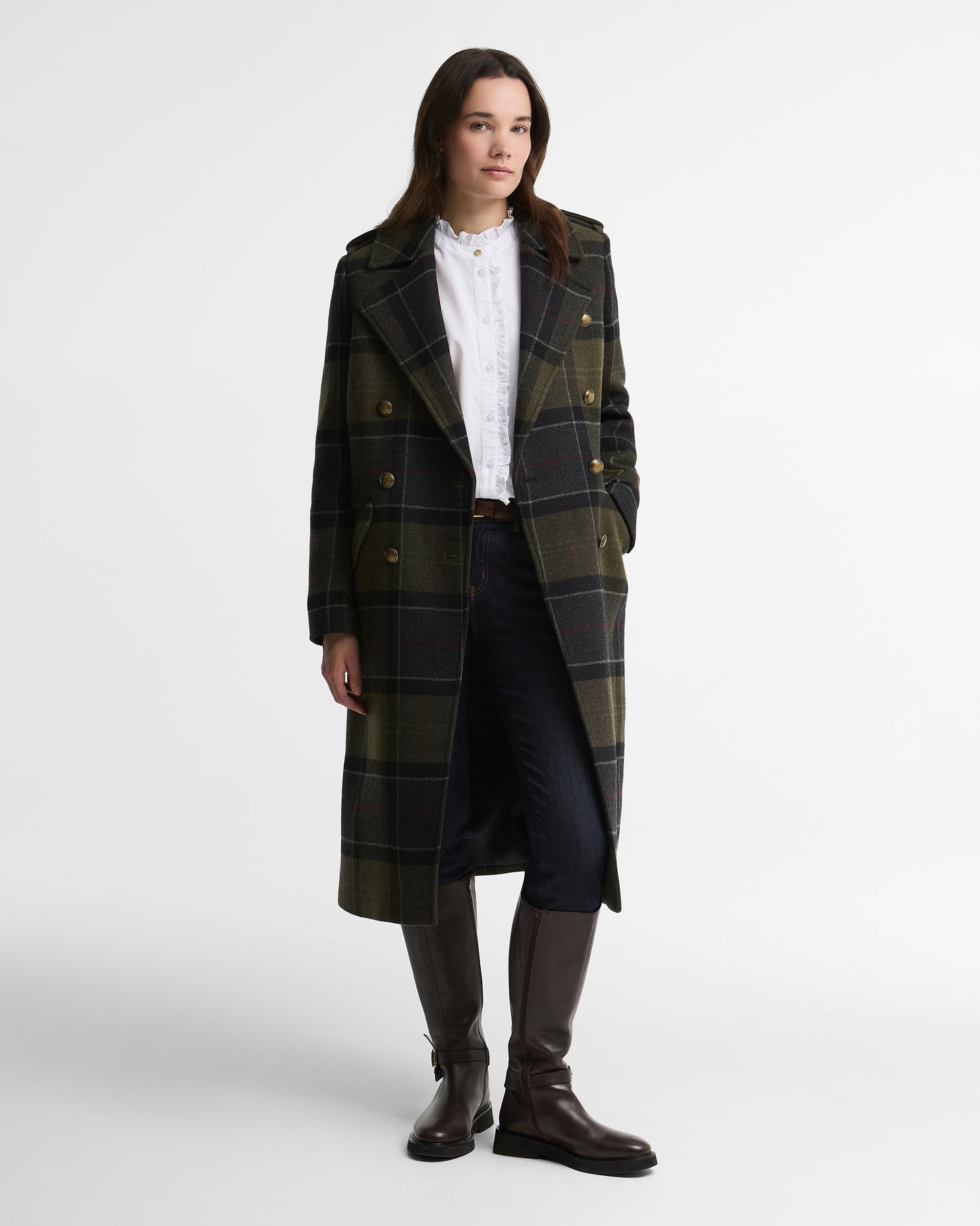 Cottesmore Checked Wool Coat