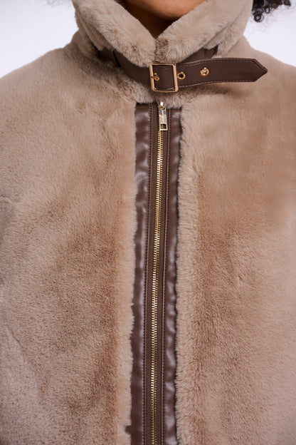 Short Faux Fur Jacket