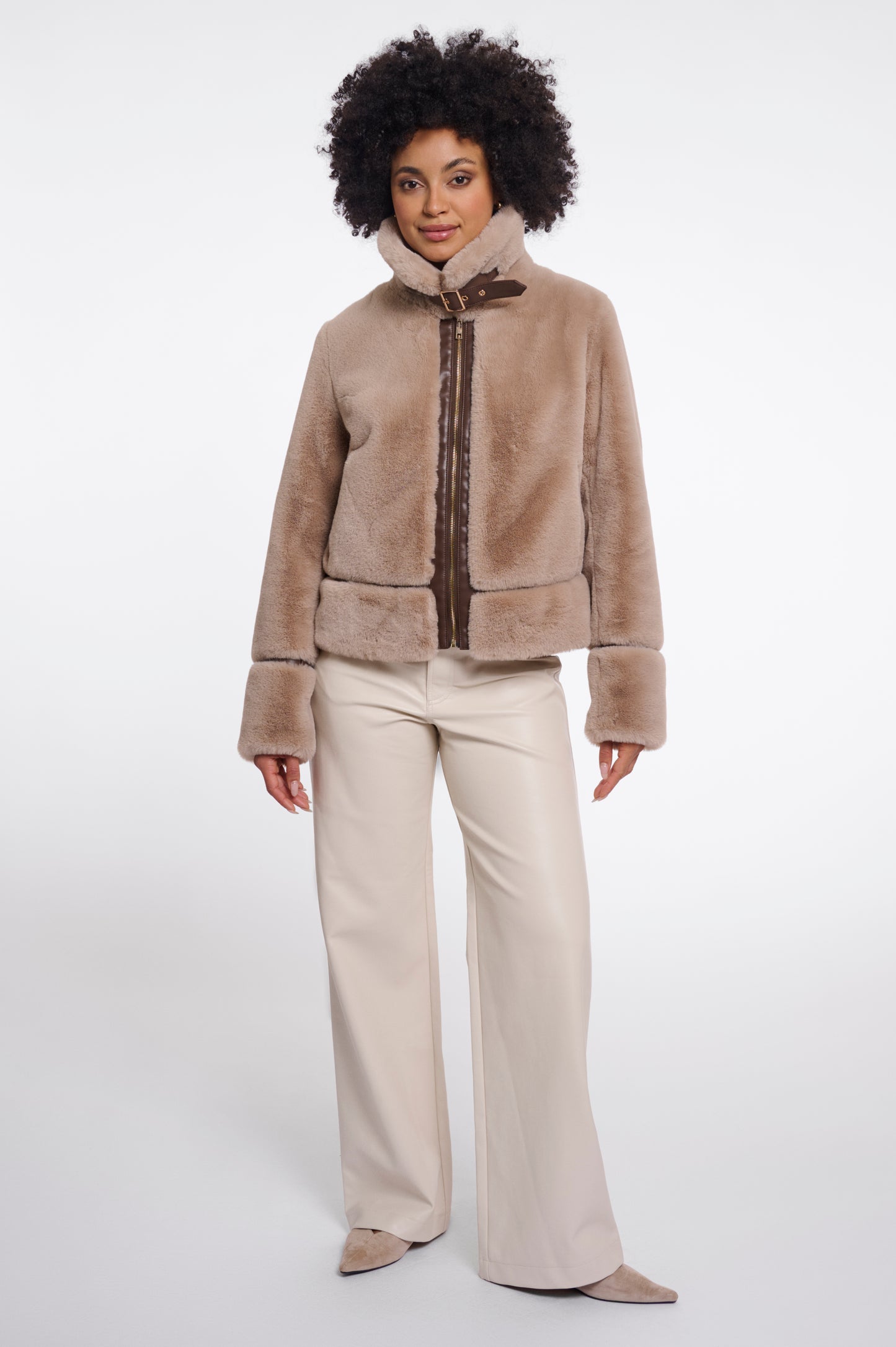 Short Faux Fur Jacket