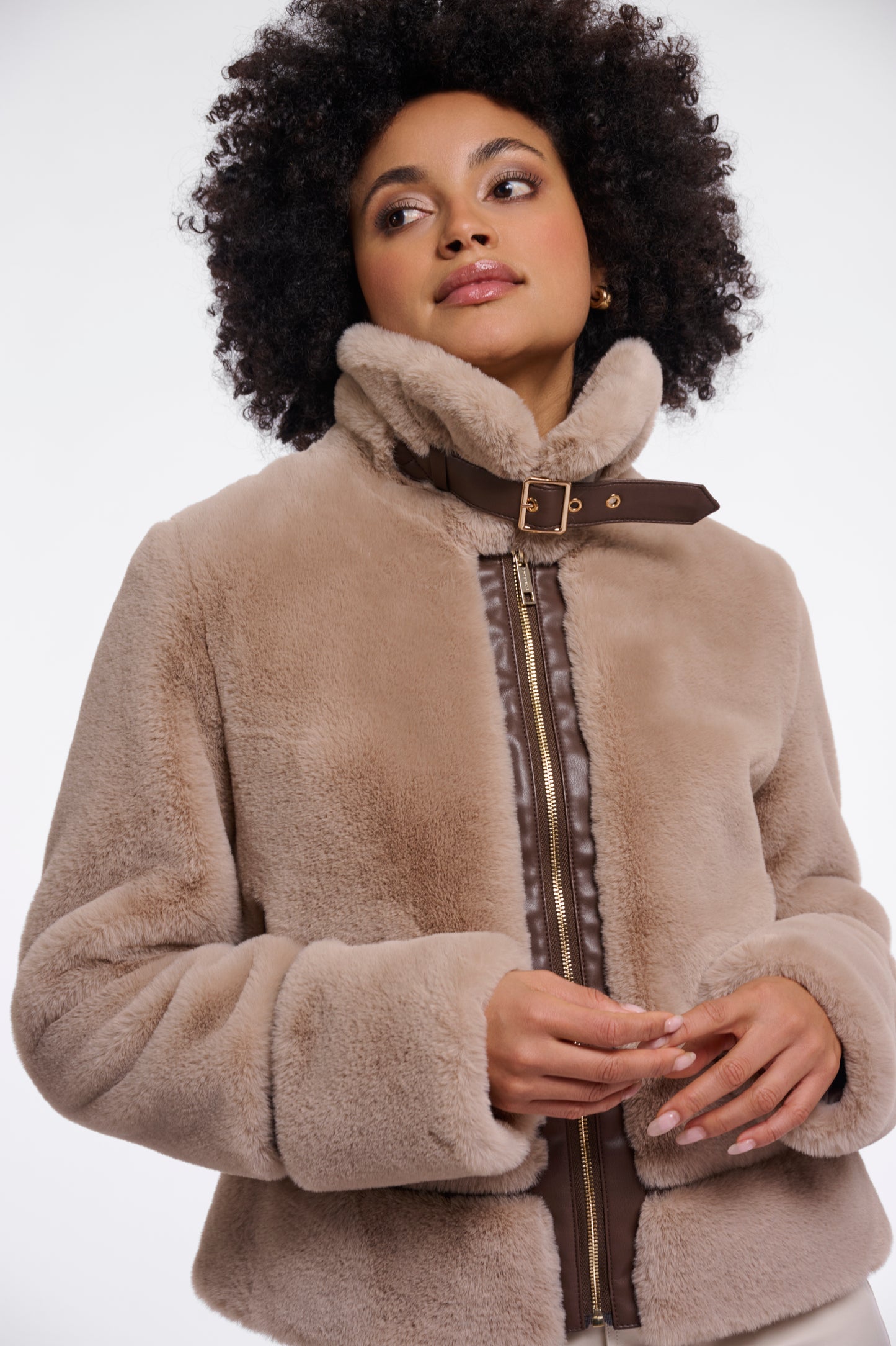 Short Faux Fur Jacket