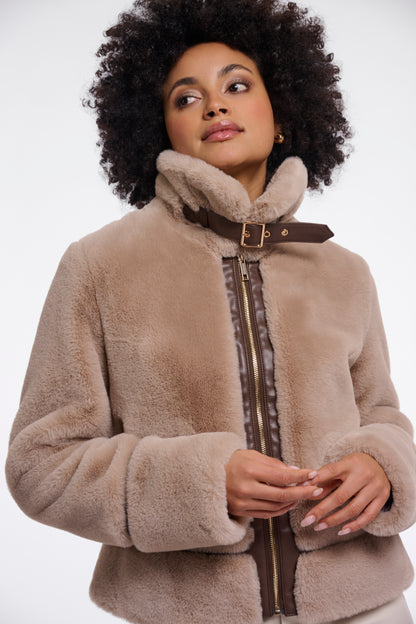 Short Faux Fur Jacket