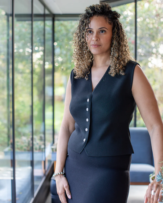 Peta Waistcoat Black M/L