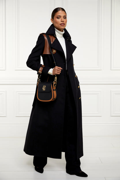 Chelsea Saddle Bag (Black/Tan)
