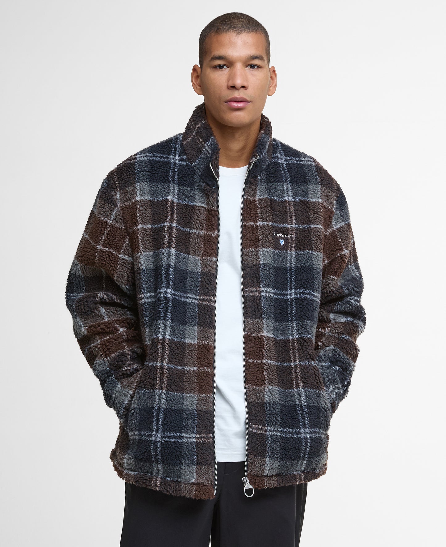 Tartan Fleece Zip Through
