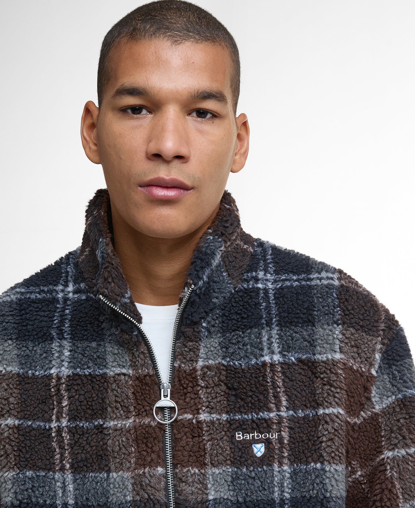 Tartan Fleece Zip Through