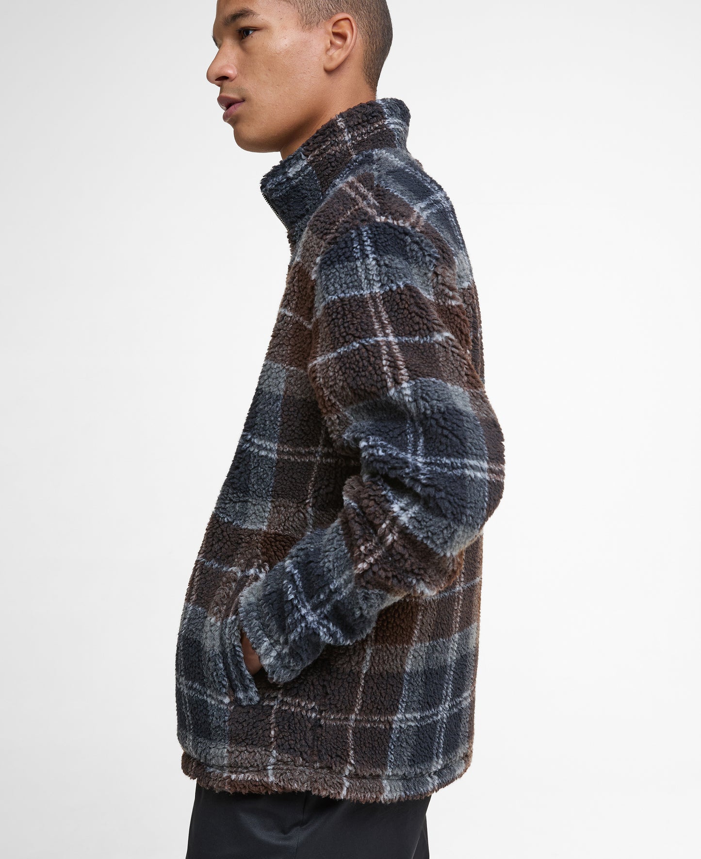 Tartan Fleece Zip Through
