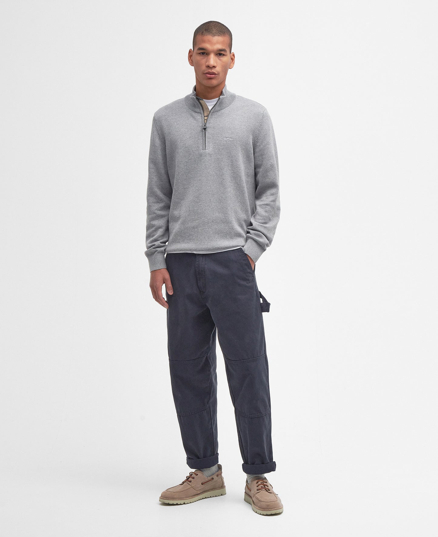 Cotton Half-Zip Sweatshirt
