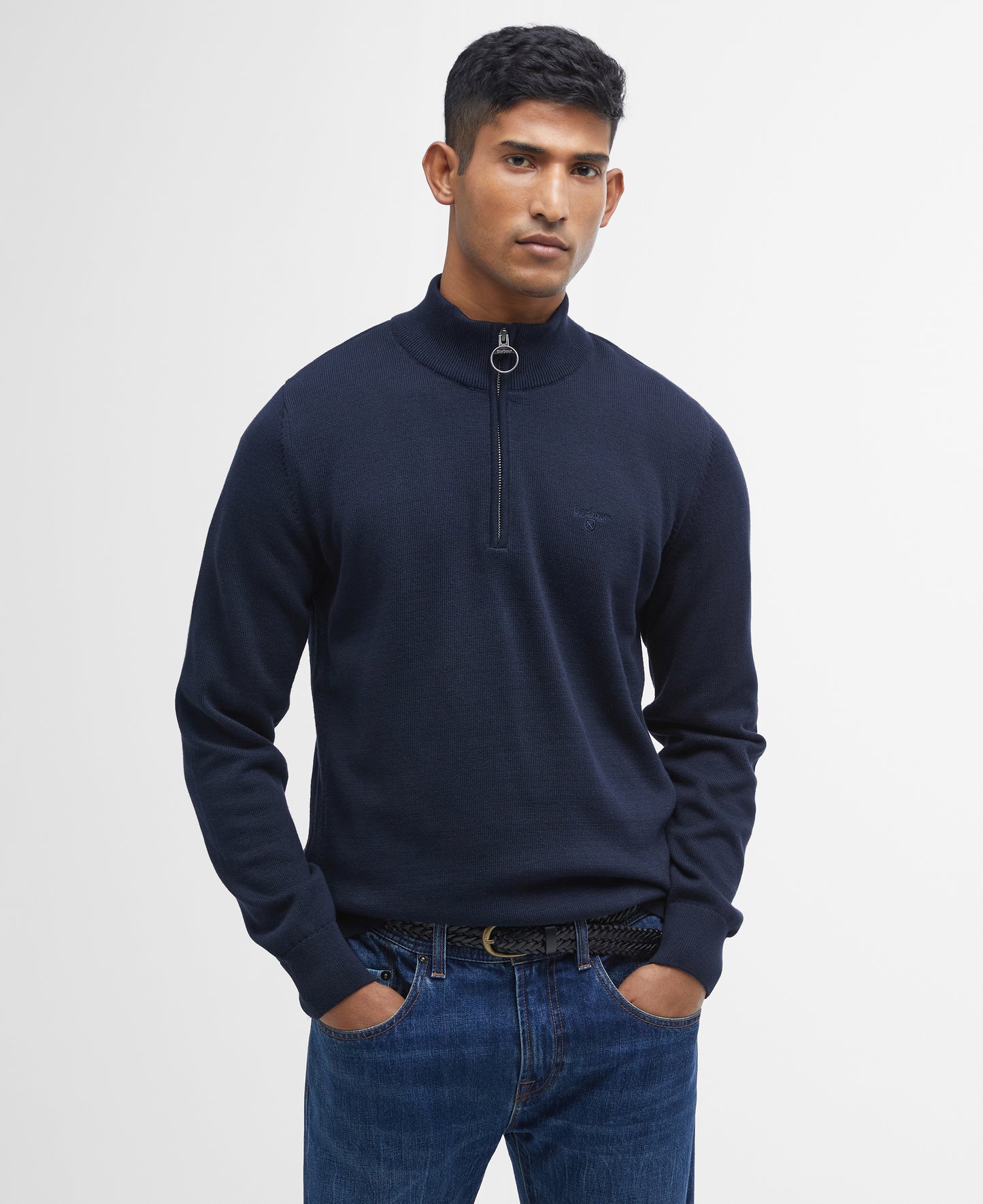 Cotton Half-Zip Sweatshirt