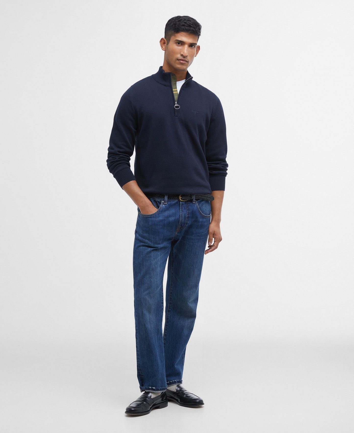 Cotton Half-Zip Sweatshirt