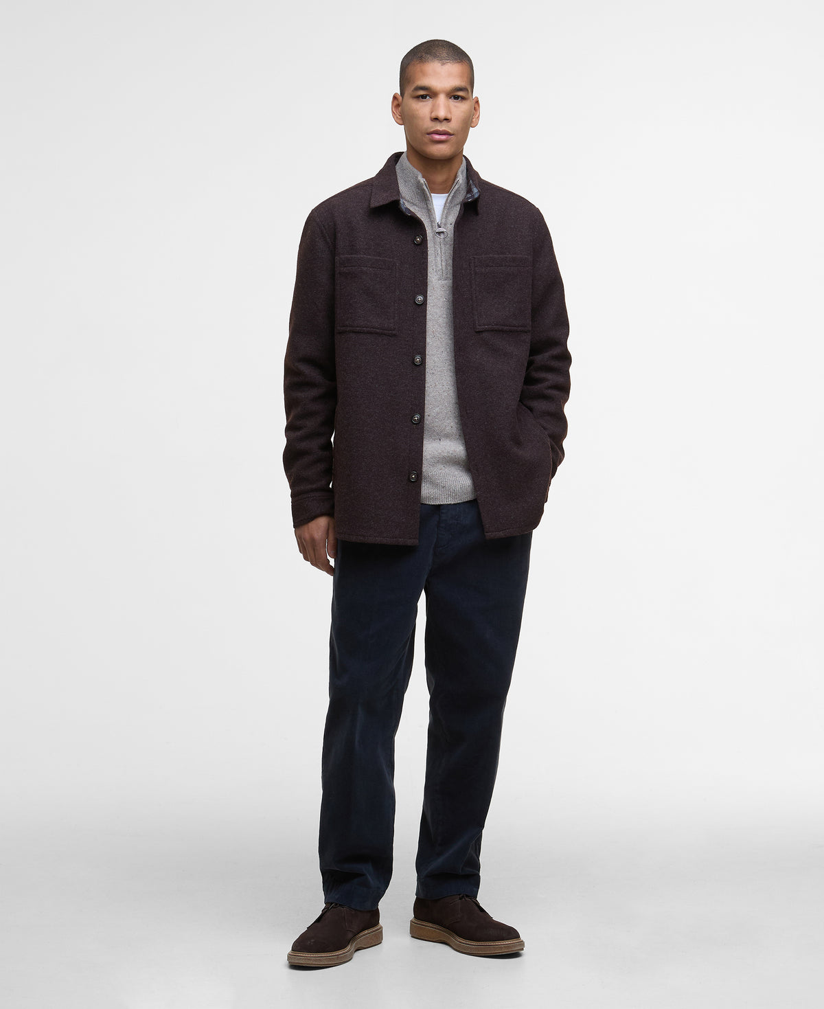 Marlow Tailored Wool Blend Overshirt