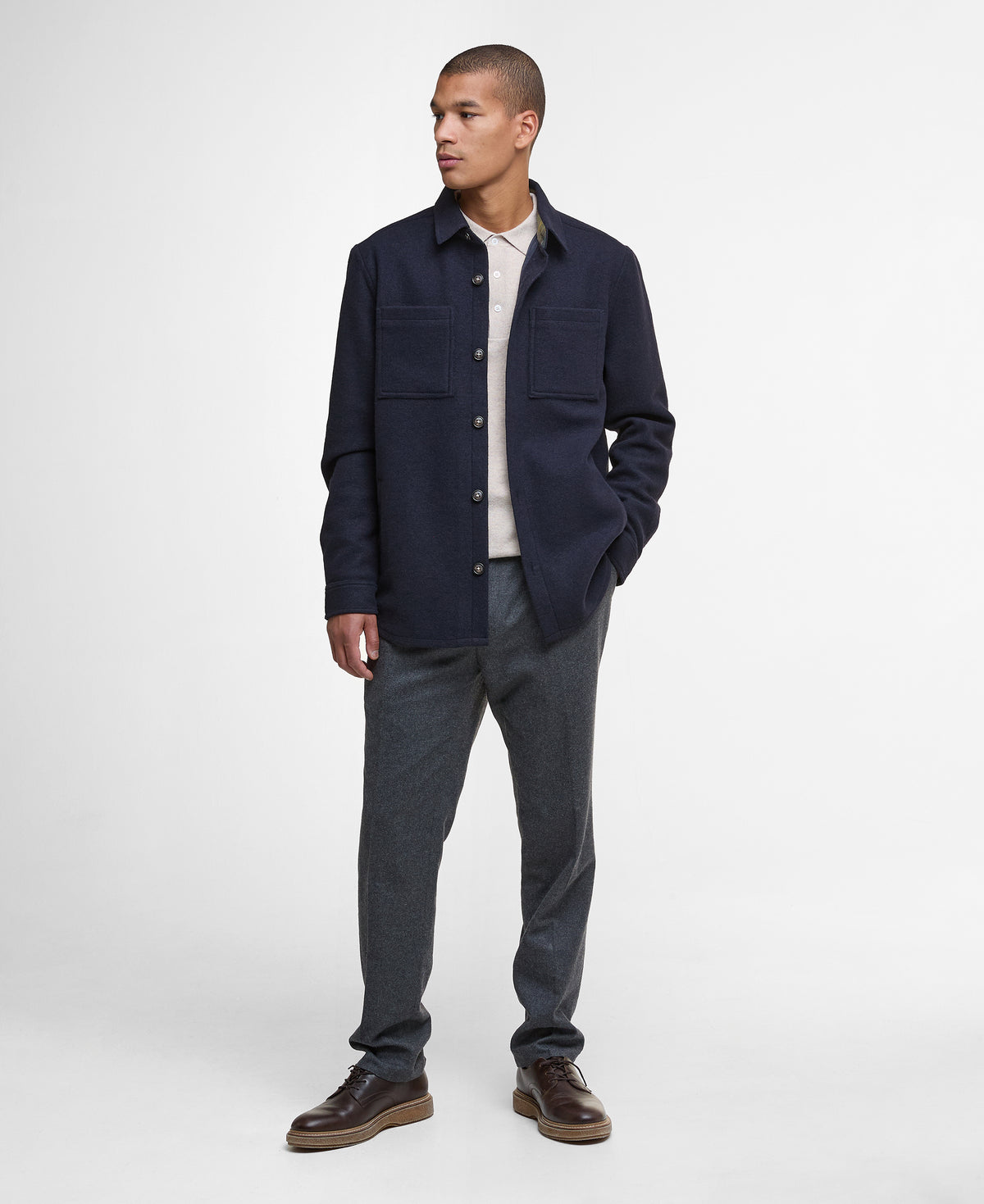 Marlow Tailored Wool Blend Overshirt