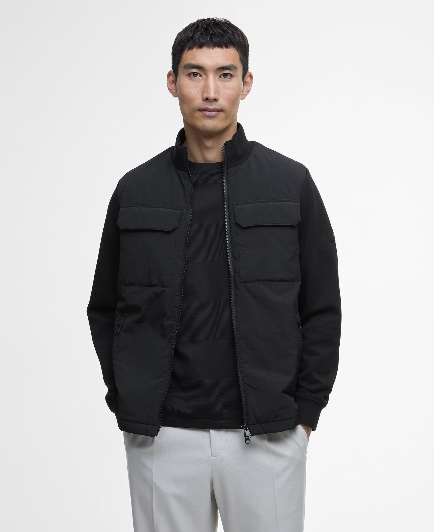 Ethan Funnel Neck Quilted Sweater