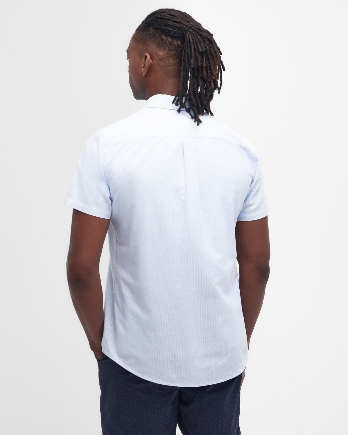 Striped Oxtown Short Sleeve Tailored Shirt