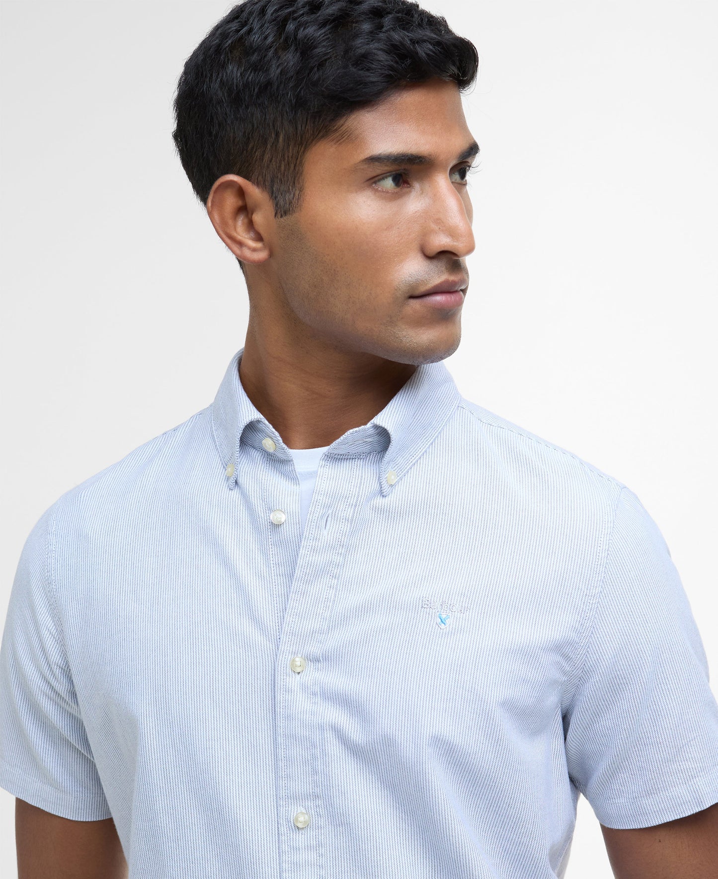 Striped Oxtown Short Sleeve Tailored Shirt