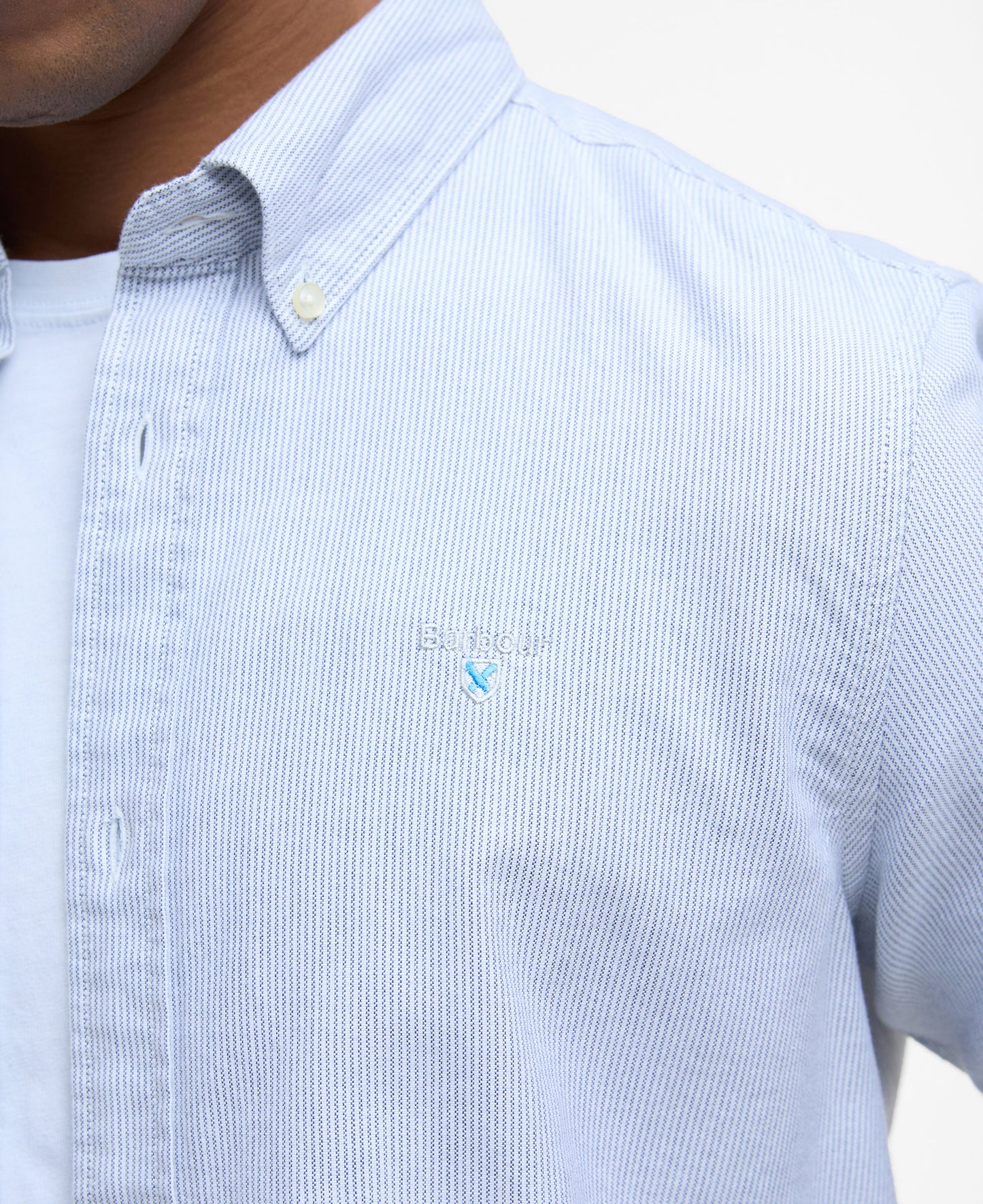 Striped Oxtown Short Sleeve Tailored Shirt