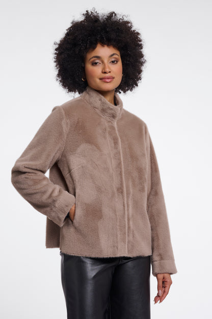 Short Faux Fur Jacket