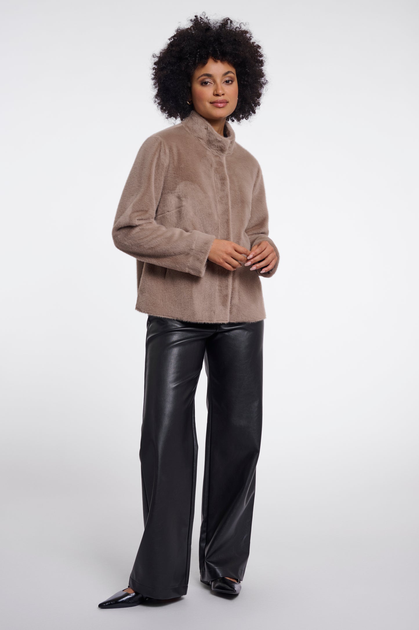 Short Faux Fur Jacket