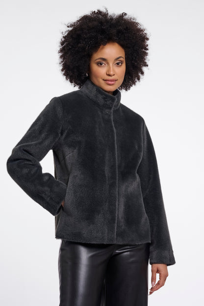 Short Faux Fur Jacket