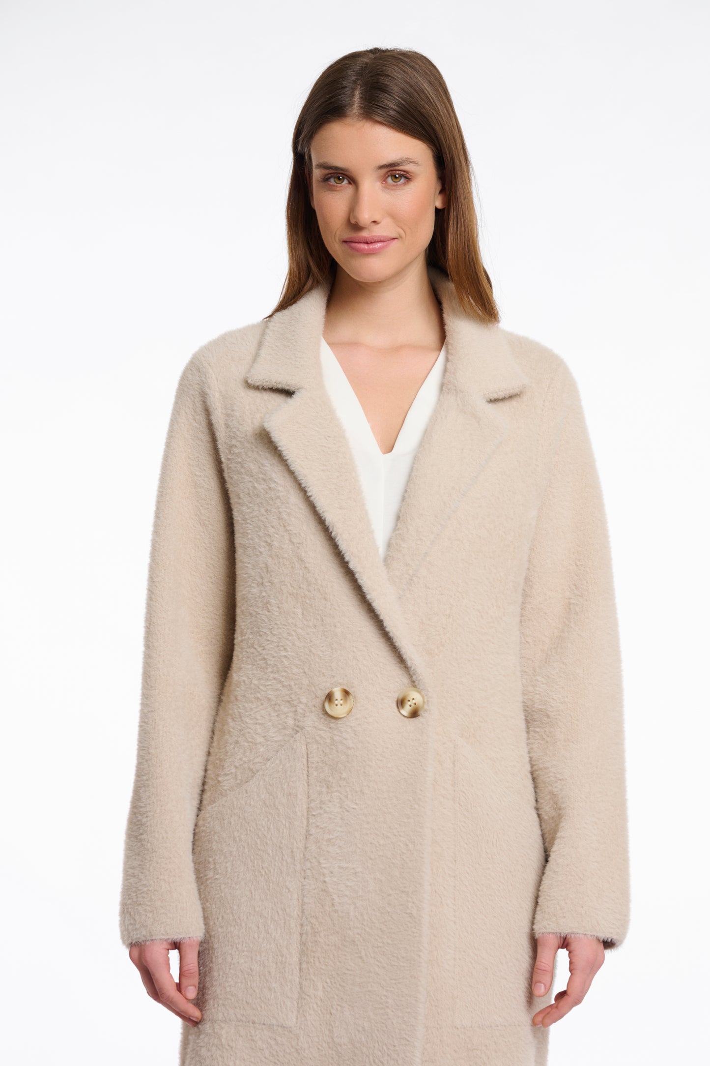 Long Double Breasted Cardigan