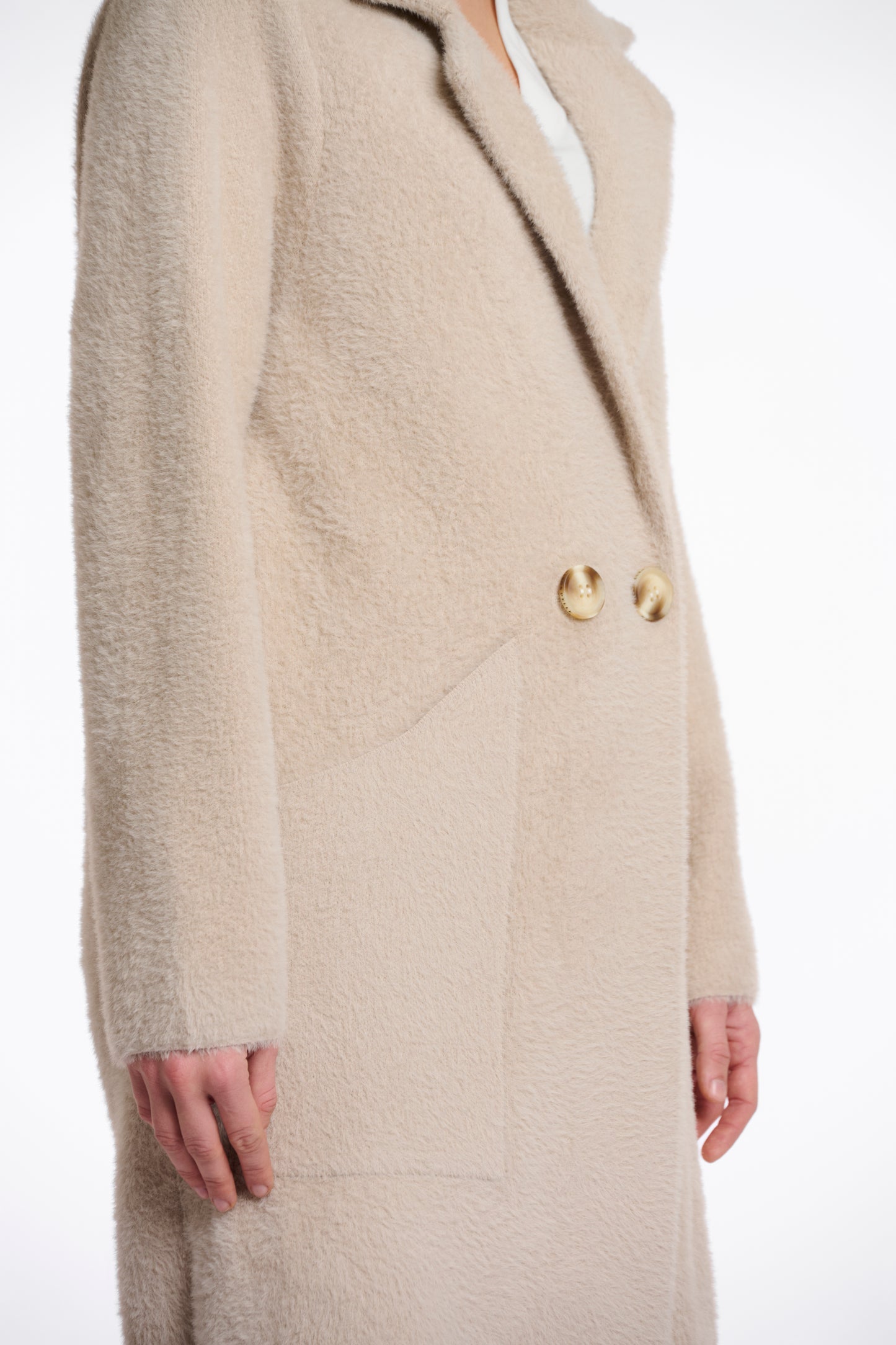 Long Double Breasted Cardigan