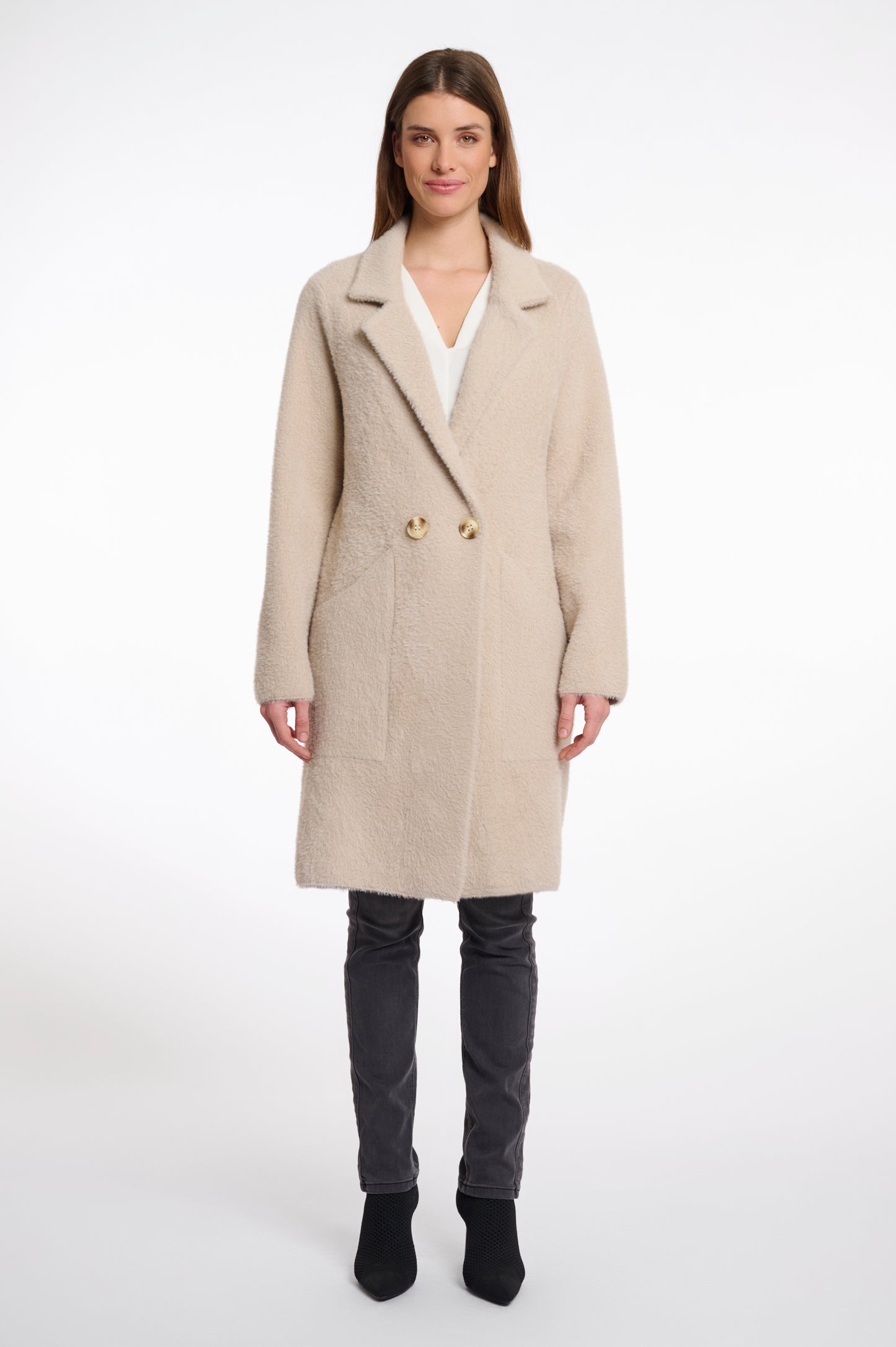 Long Double Breasted Cardigan