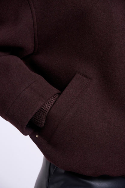 Bomber Jacket with Collar