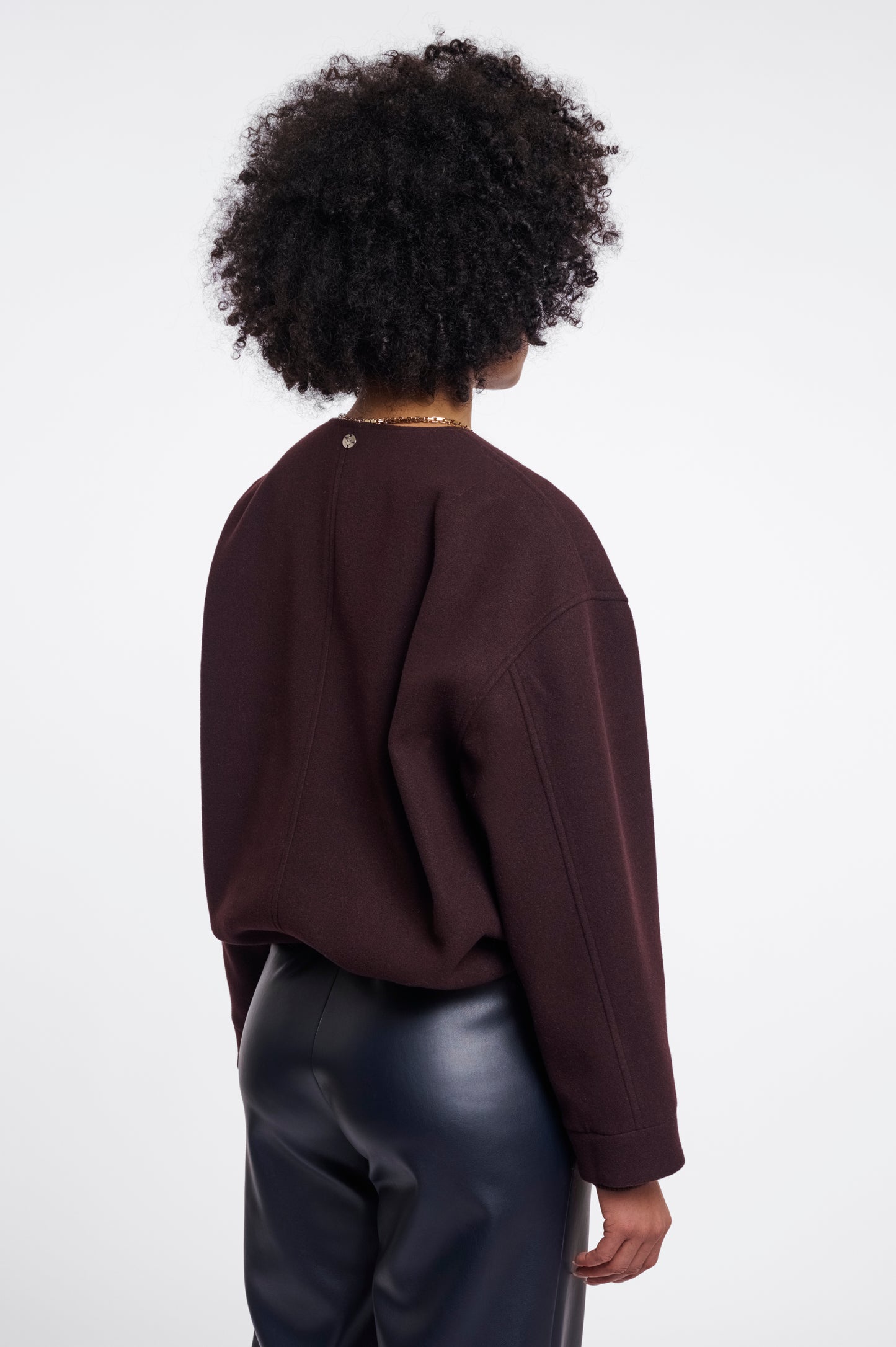 Bomber Jacket with Collar