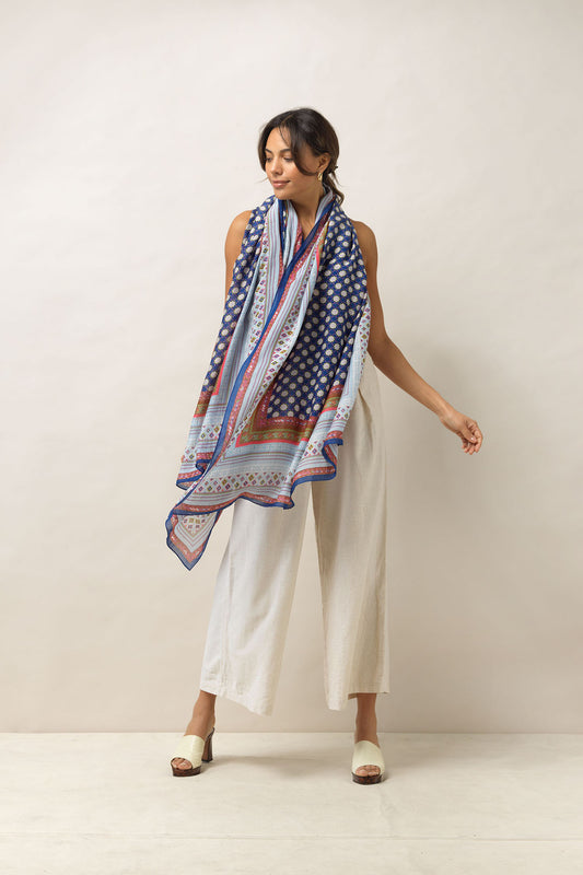 Scarf Moorish Indigo