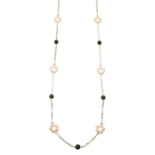 NECKLACE WITH SEMI PRECIOUS AGATE STONES