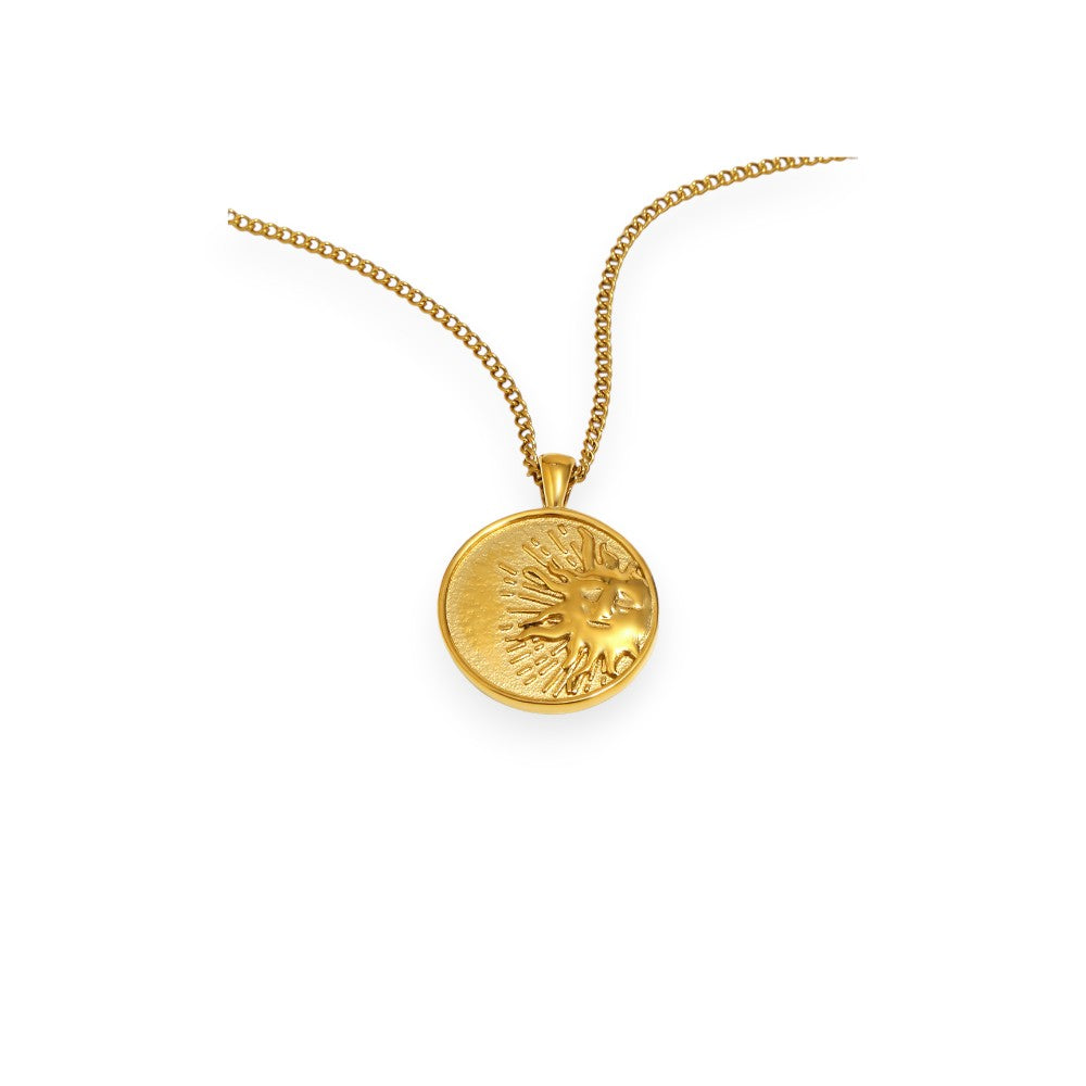 Double Sided Sun & Moon Charm Pendant