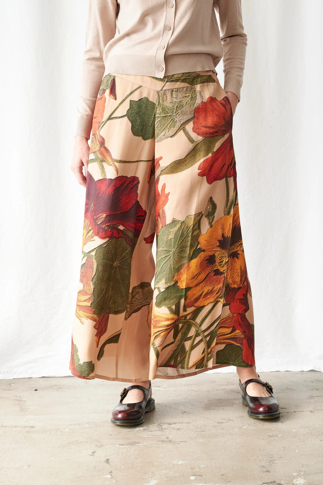 Nasturtium Fawn Palazzo Pants - M/L