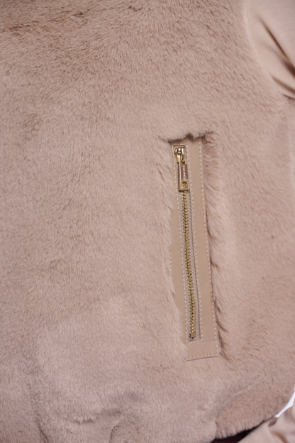 Short Faux Fur Waistcoat