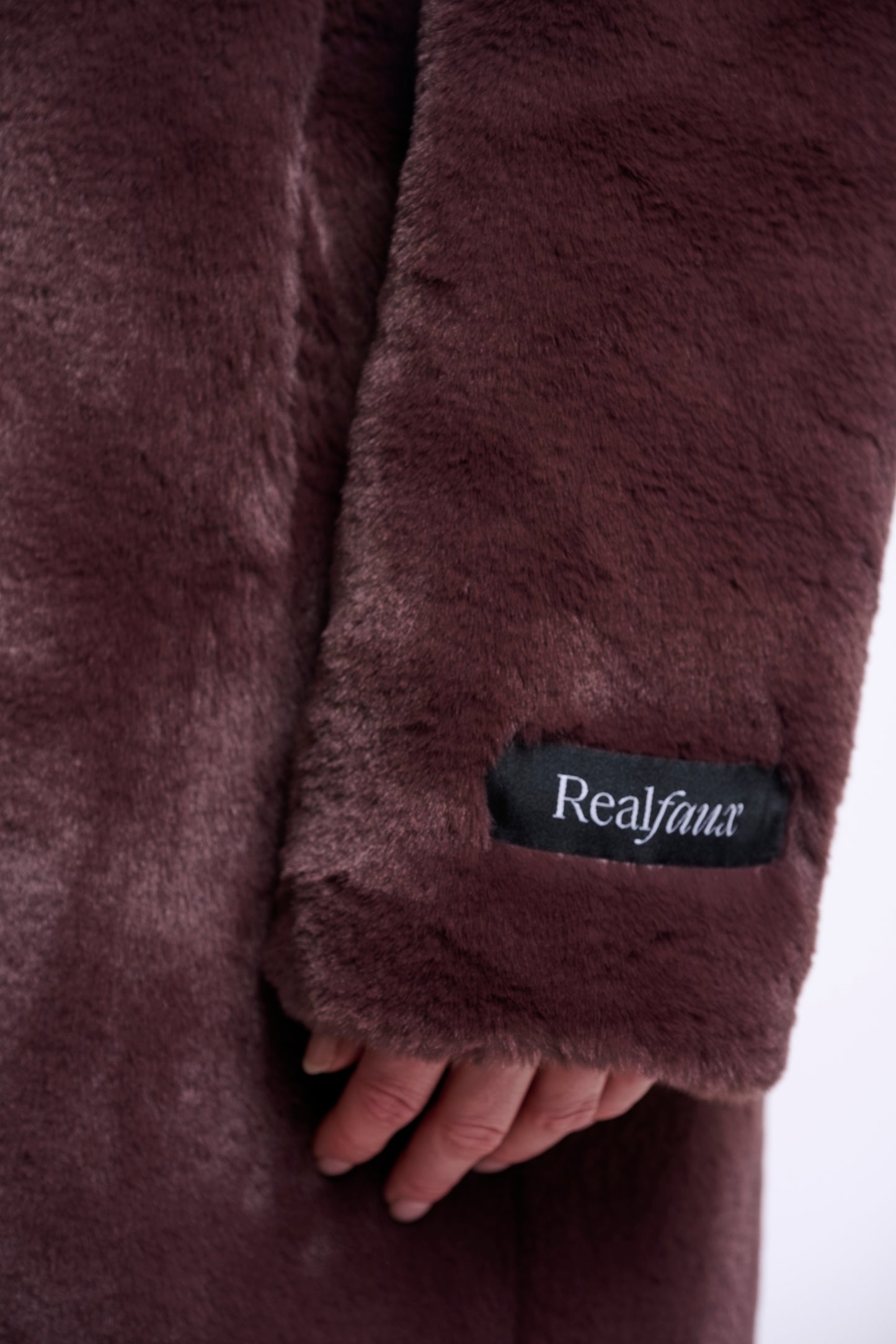 Single Breasted Faux Fur Coat