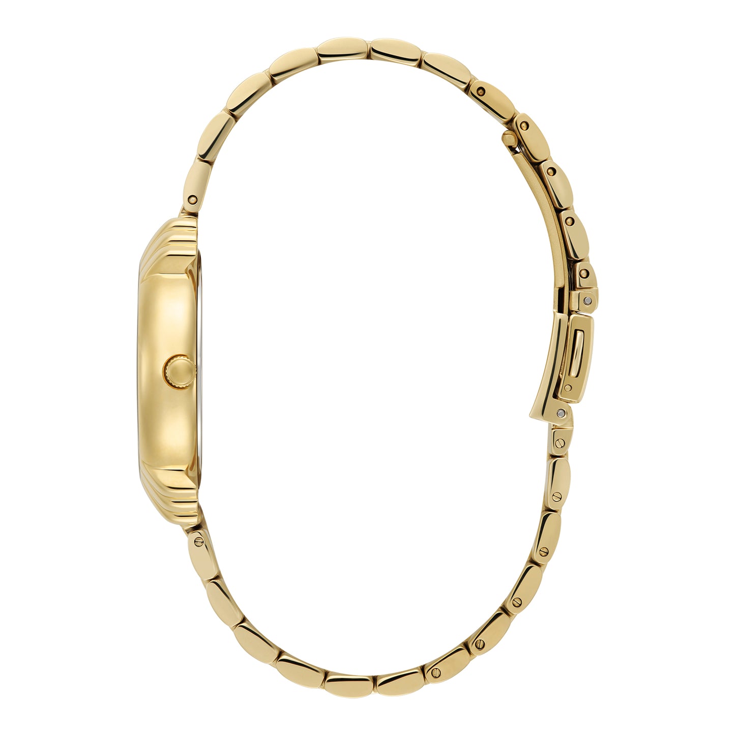 Classic 30mm Art Deco Emerald & Gold Bracelet Watch
