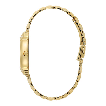 Classic 30mm Art Deco Emerald & Gold Bracelet Watch