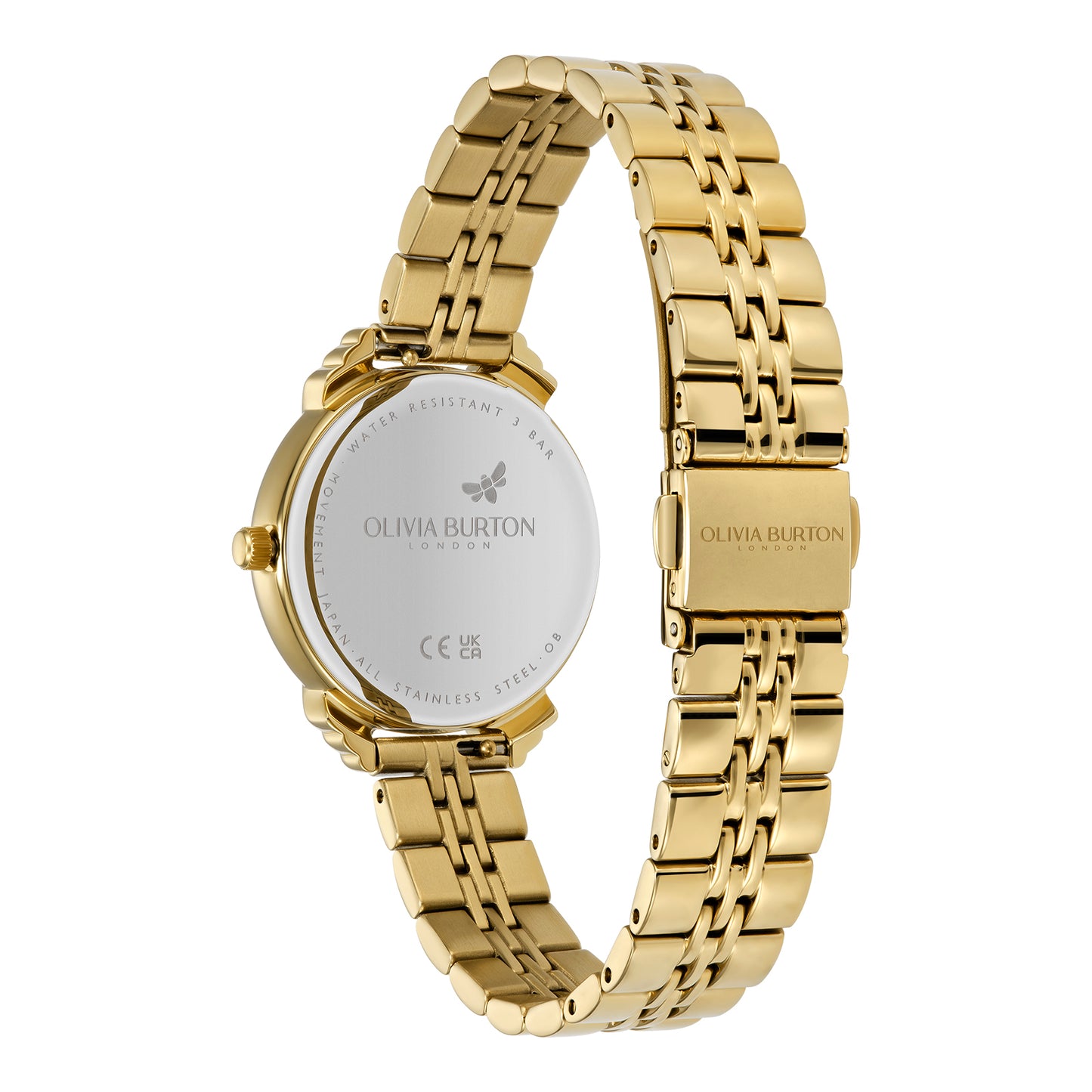 Classic 30mm Art Deco Emerald & Gold Bracelet Watch