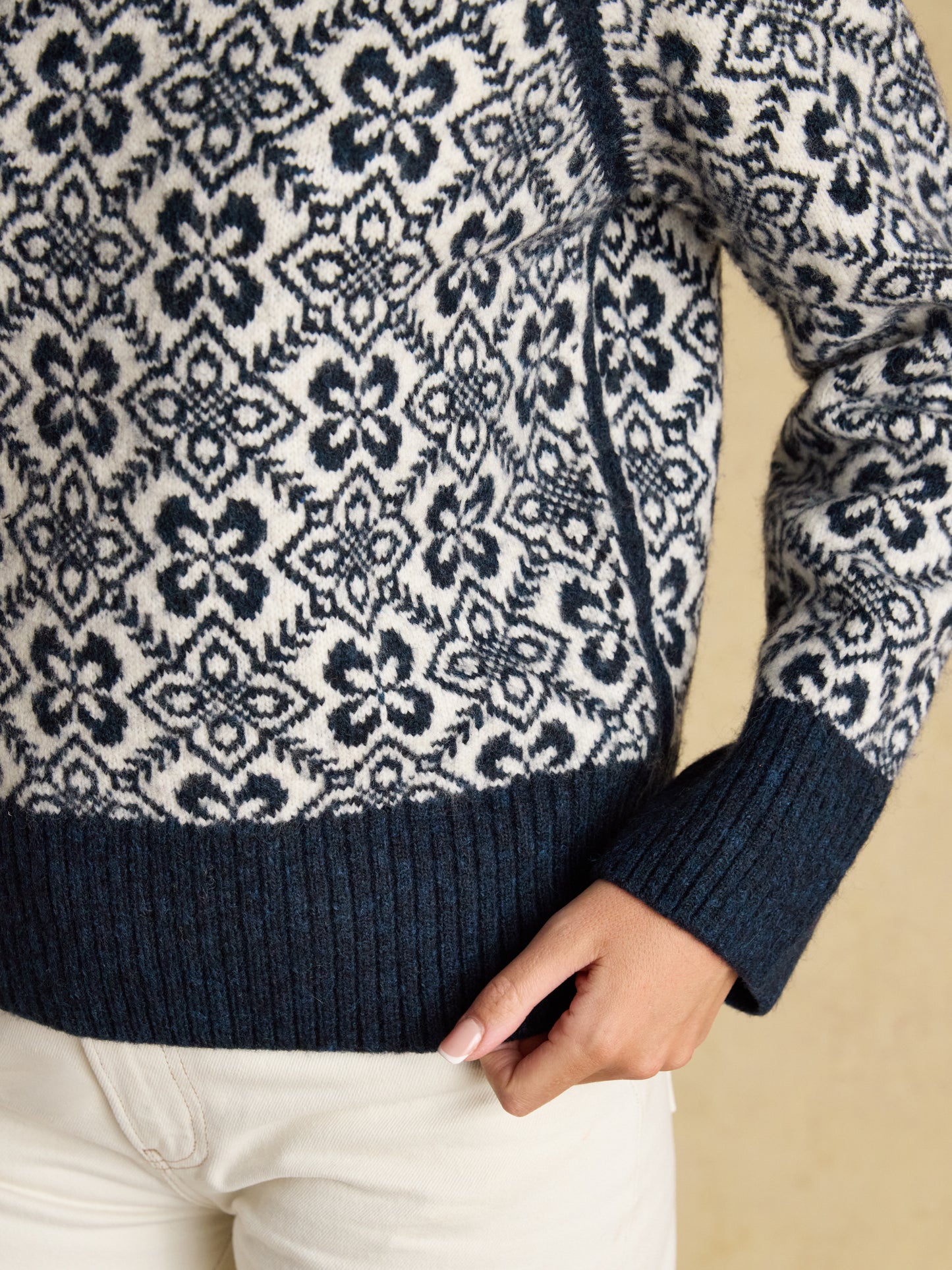 Addison Patterned Knitted Jumper