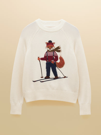 Jonty Ski Intarsia Knitted Jumper