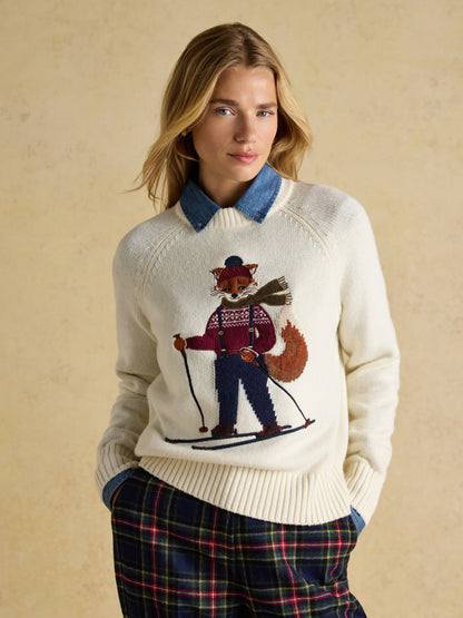 Jonty Ski Intarsia Knitted Jumper