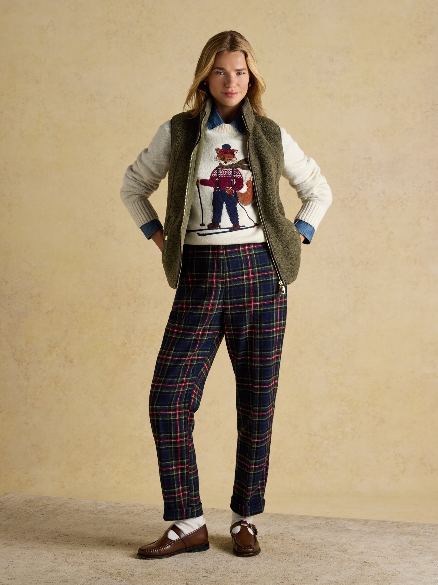 Jonty Ski Intarsia Knitted Jumper