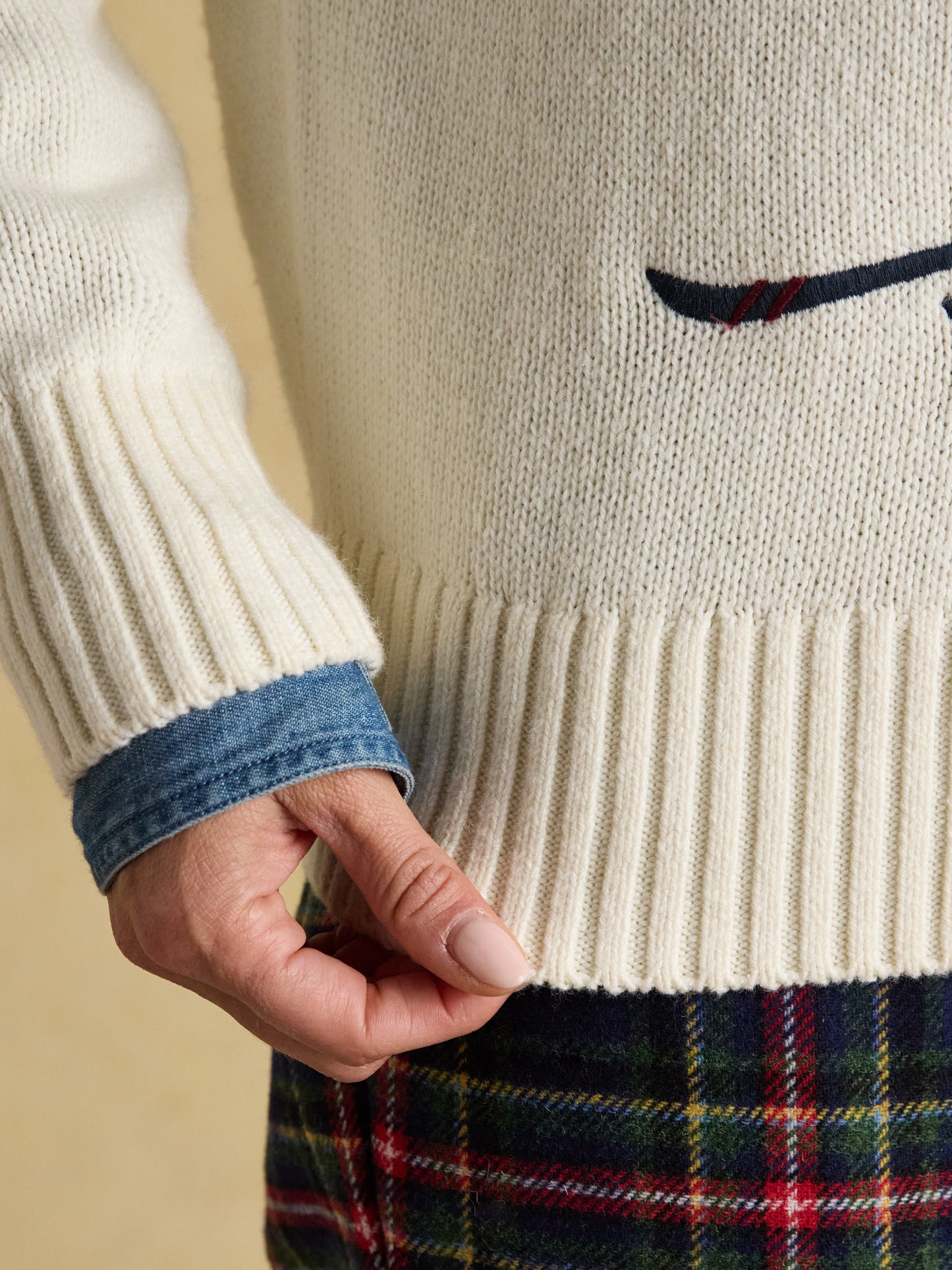 Jonty Ski Intarsia Knitted Jumper