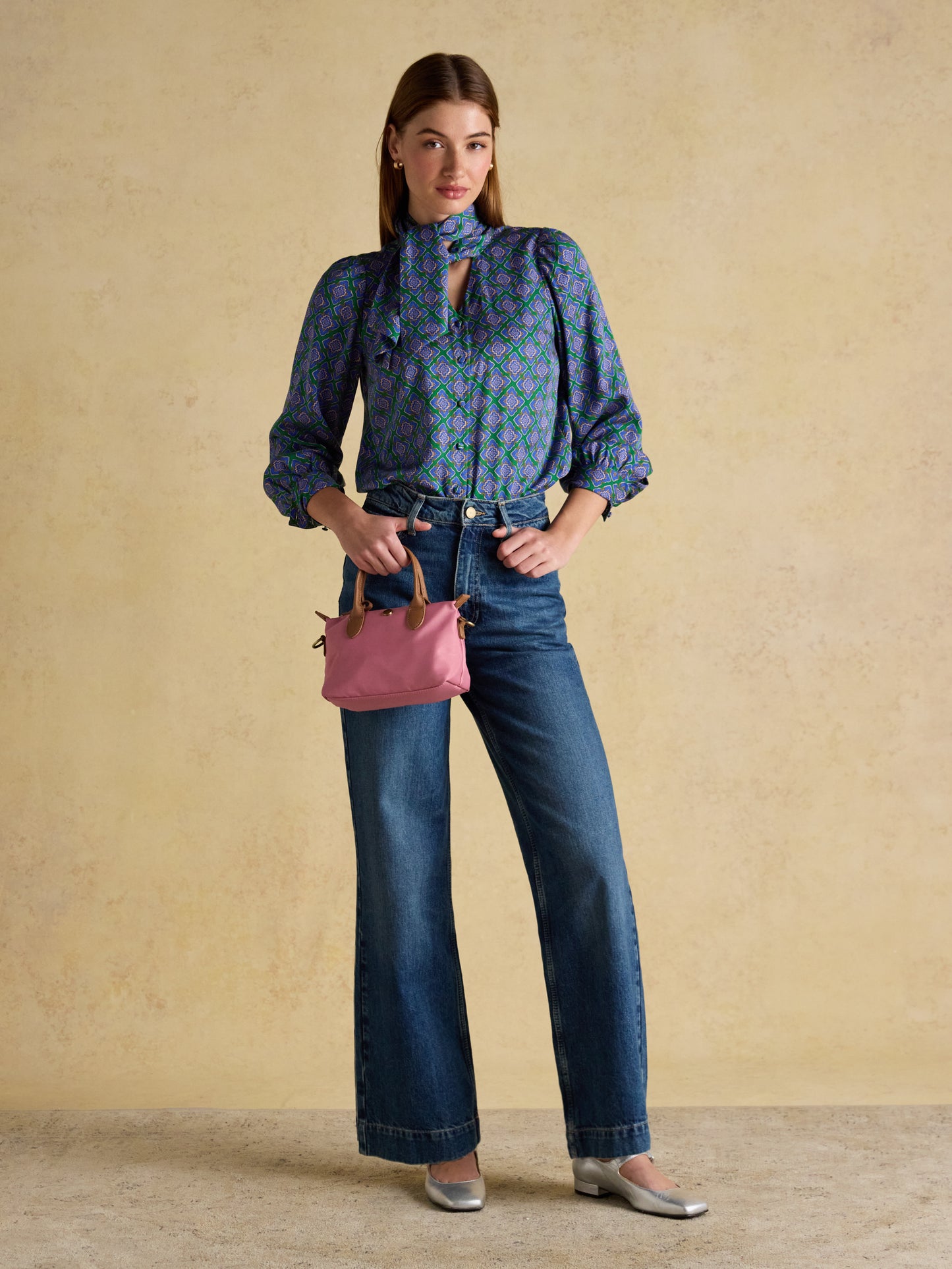 Tabby Tie Neck Blouse