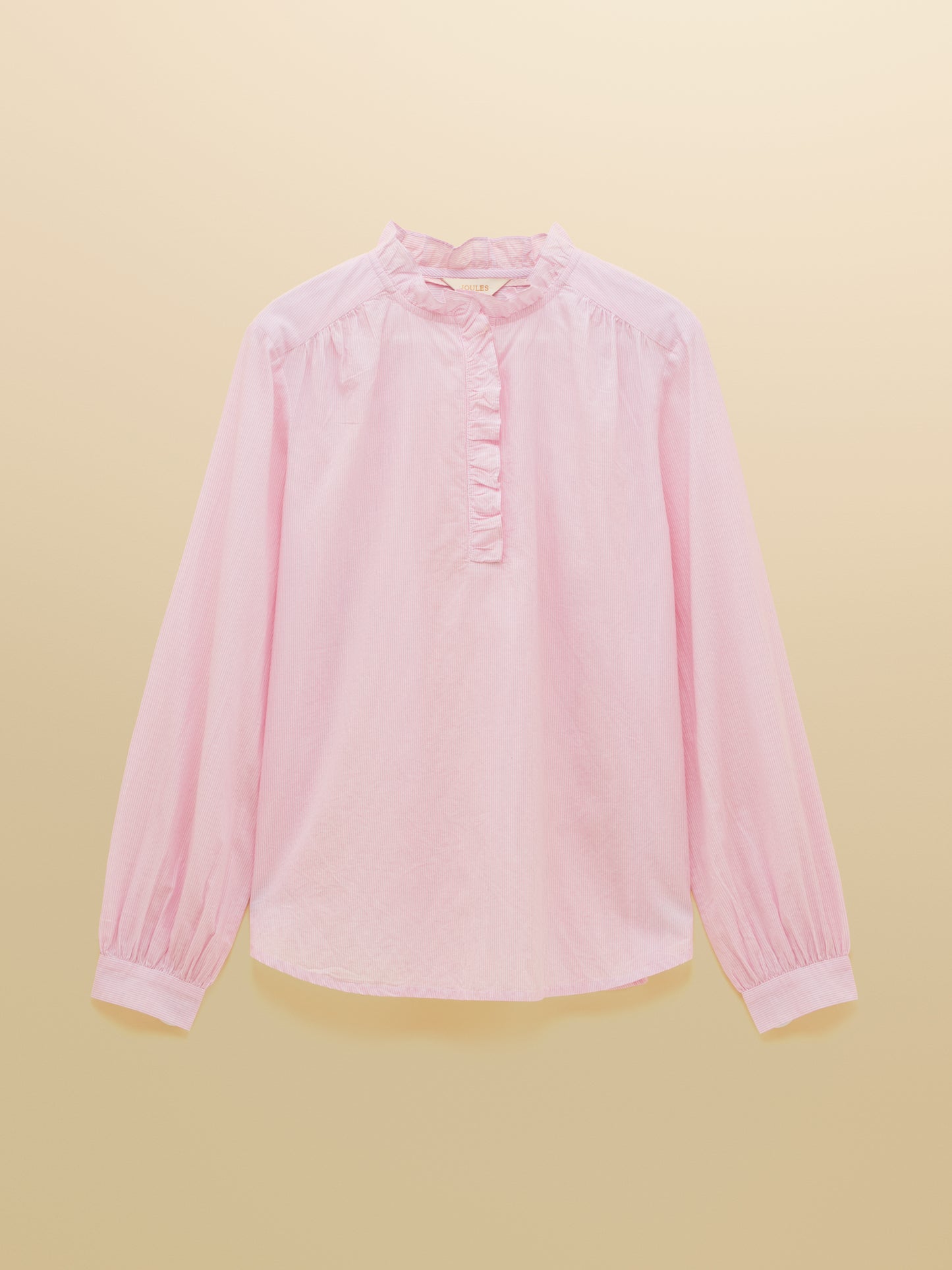 Melanie Long Sleeve Blouse with Ruffle Neck