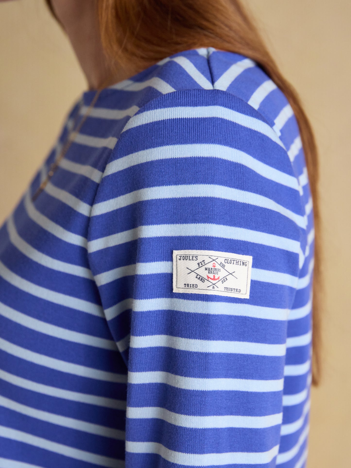 New Harbour Striped Boat Neck Breton Top