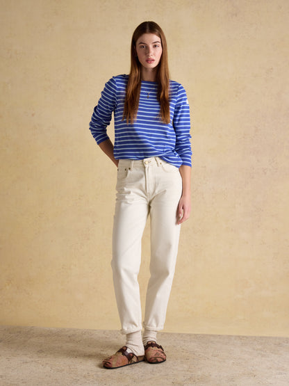 New Harbour Striped Boat Neck Breton Top