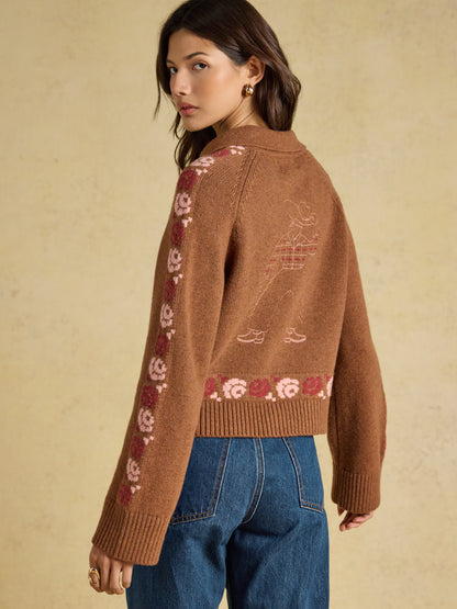 Cowboy Collared Cardigan
